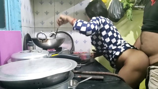 Desi village aunty getting fucked while cooking