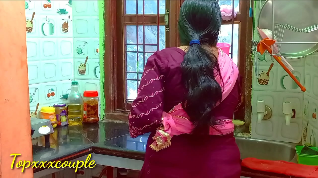 Indian sexy Maid having sex in the kitchen