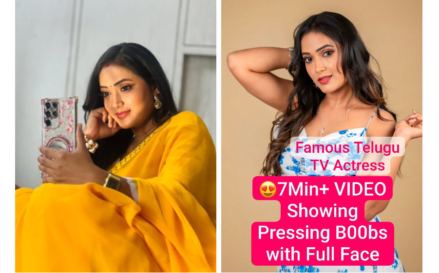 Famous Telugu TV Actress Nude Tango Live Showing Big Boobs with Full Face