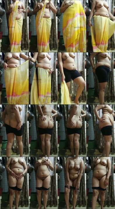 DESI YOUTUBER SREIYA KI DUNIYA NUDE SAREE STRIPING SHOWING BIG BOOBS VIRAL