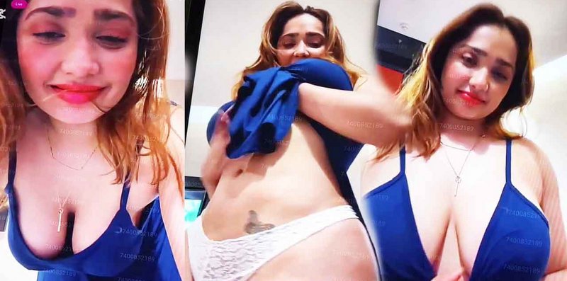 Aditi Mistry Nude Blue Top Big Tits & Nipple Tease Leaked Video – Part 2