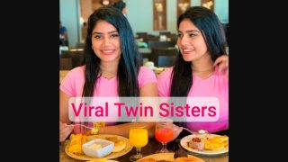 Beautiful Twin Sis Insta Influencer Viral Stripping NUDE Boobs & Ass Teasing with Full Face