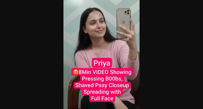 PRIYA Hot Instagram Influencer Nude Showing Boobs & Teasing Pink Pussy with Full Face On Chamet Live
