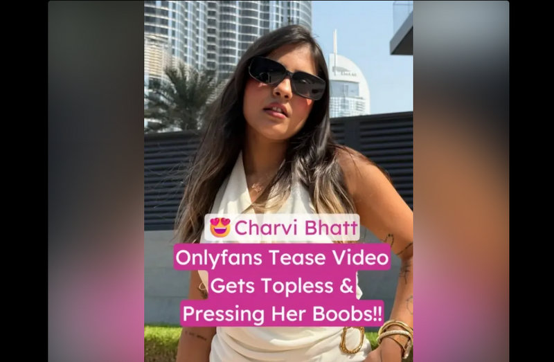 Charvi Bhatt Nude Leaked Getting Topless & Pressing Her Boobs
