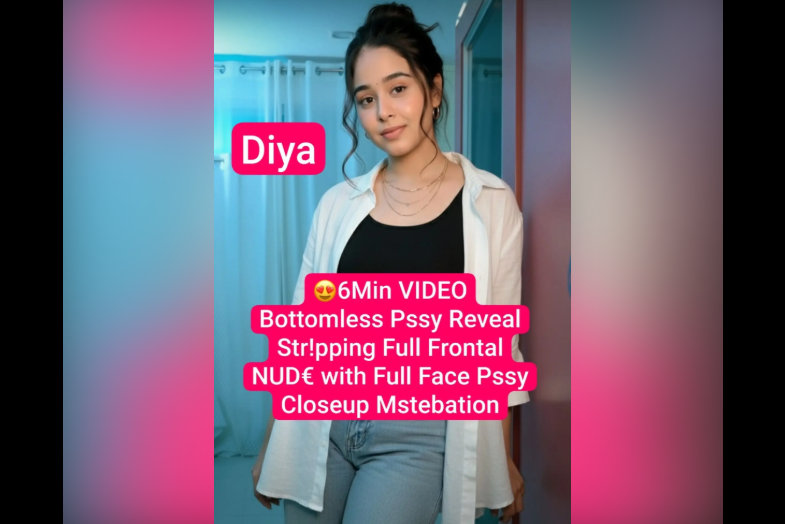 DIYA Beautiful Insta Model Nude Viral Stripping Full Frontal Pressing Boobs & Wet Pussy Masturbation with Face On Tango Live