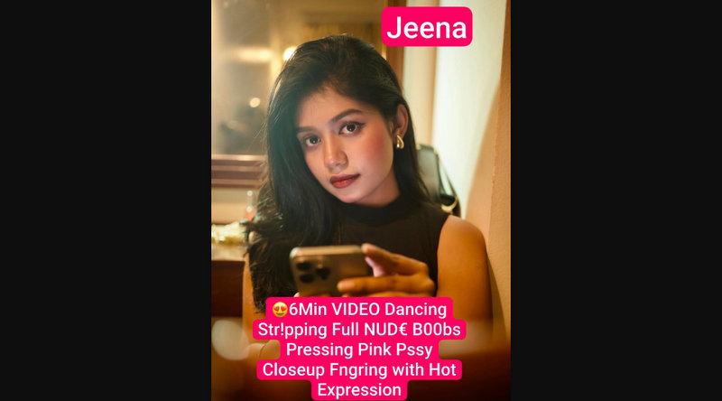 JEENA Famous Model Influencer Nude Viral Tango Live Stripping Big Boobs Pressing & Pink Pussy Closeup Masturbation with Hot Expression
